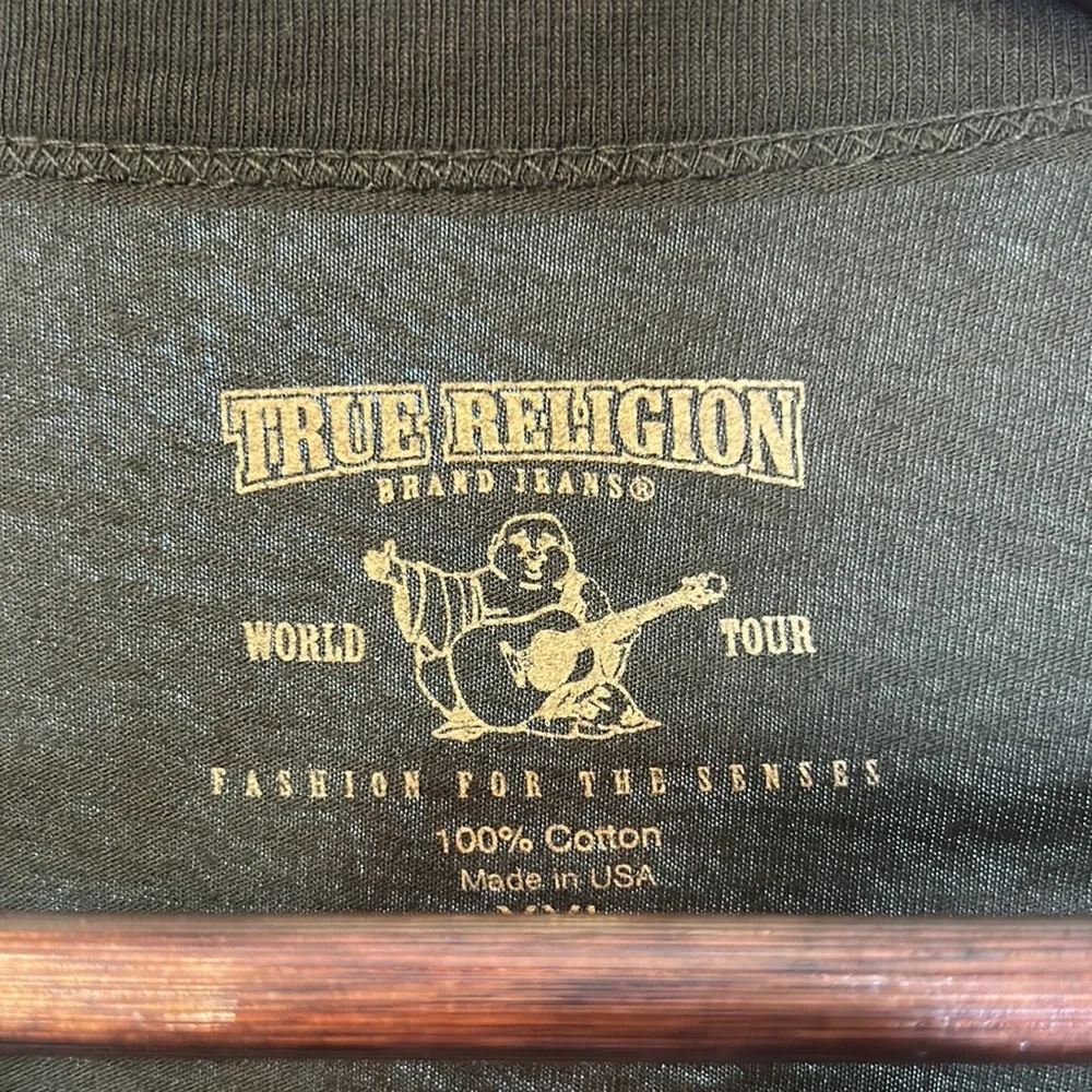 True Religion Hunter Green Long Sleeve T-Shirt Size XXL Excellent Condition